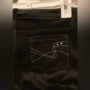 So skinny warm velvet pants shiny pockets. Size 14